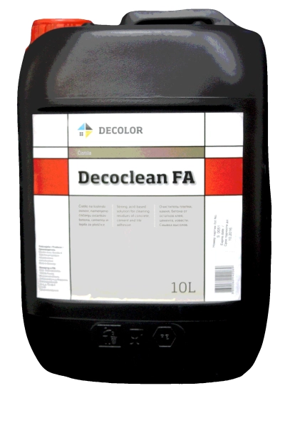 DECOCLEAN FA очиститель плитки камня бетона от остатков клея, цемента , извести